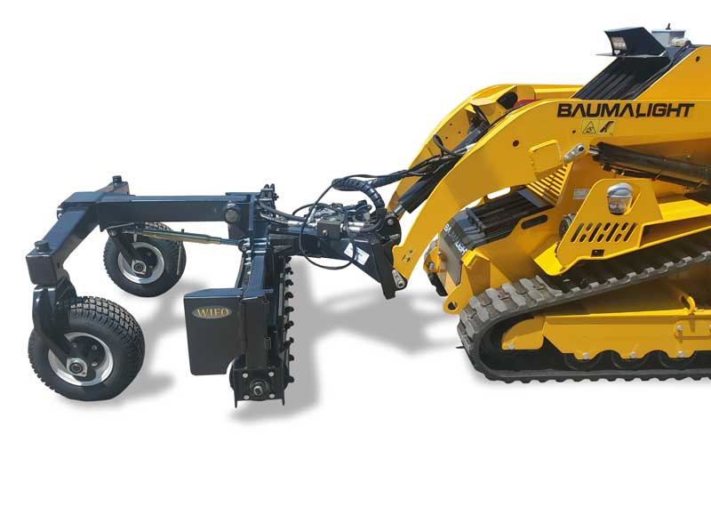 Wifo 48" Mini Skid steer Hydraulic Power Rake