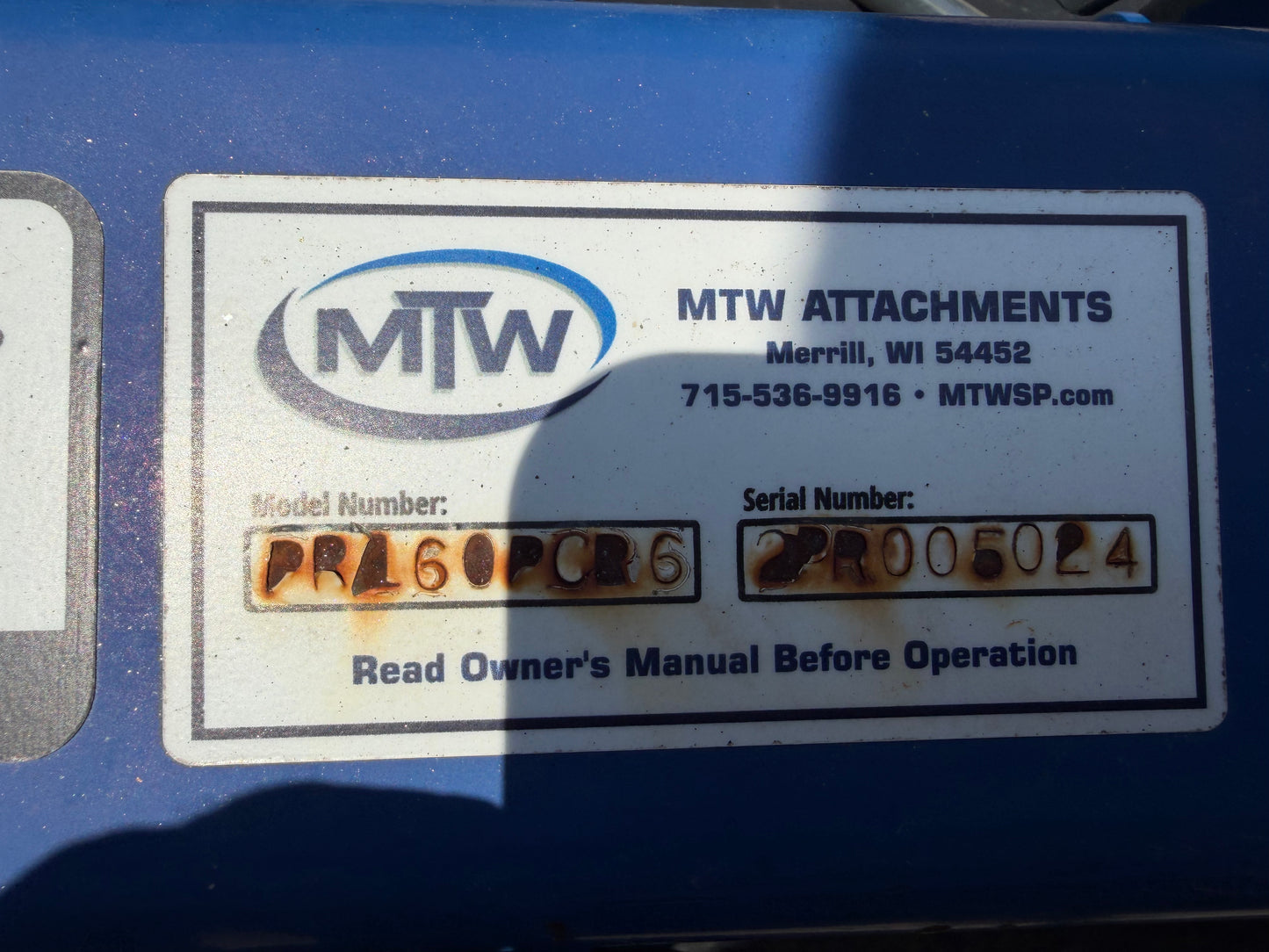 Used 3pt Power Rake Chain Drive