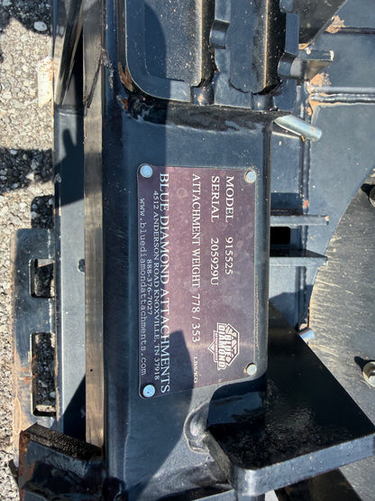 Used Blue Diamond 6ft Skid Steer Land Leveler