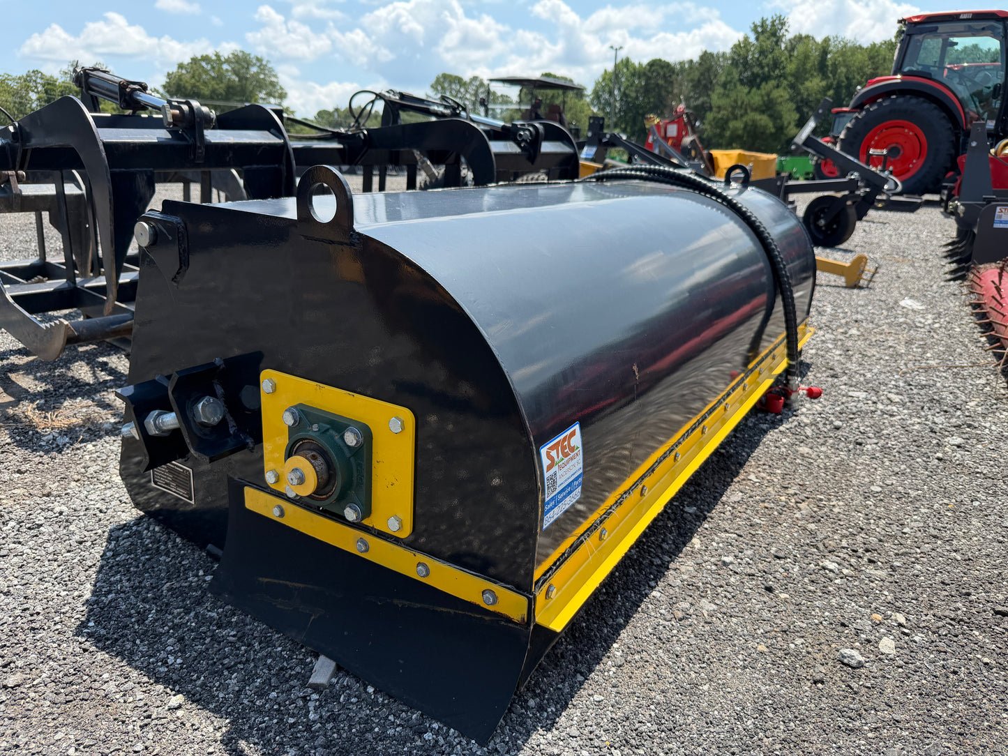72" Brush Sweeper Skid Steer Attachment