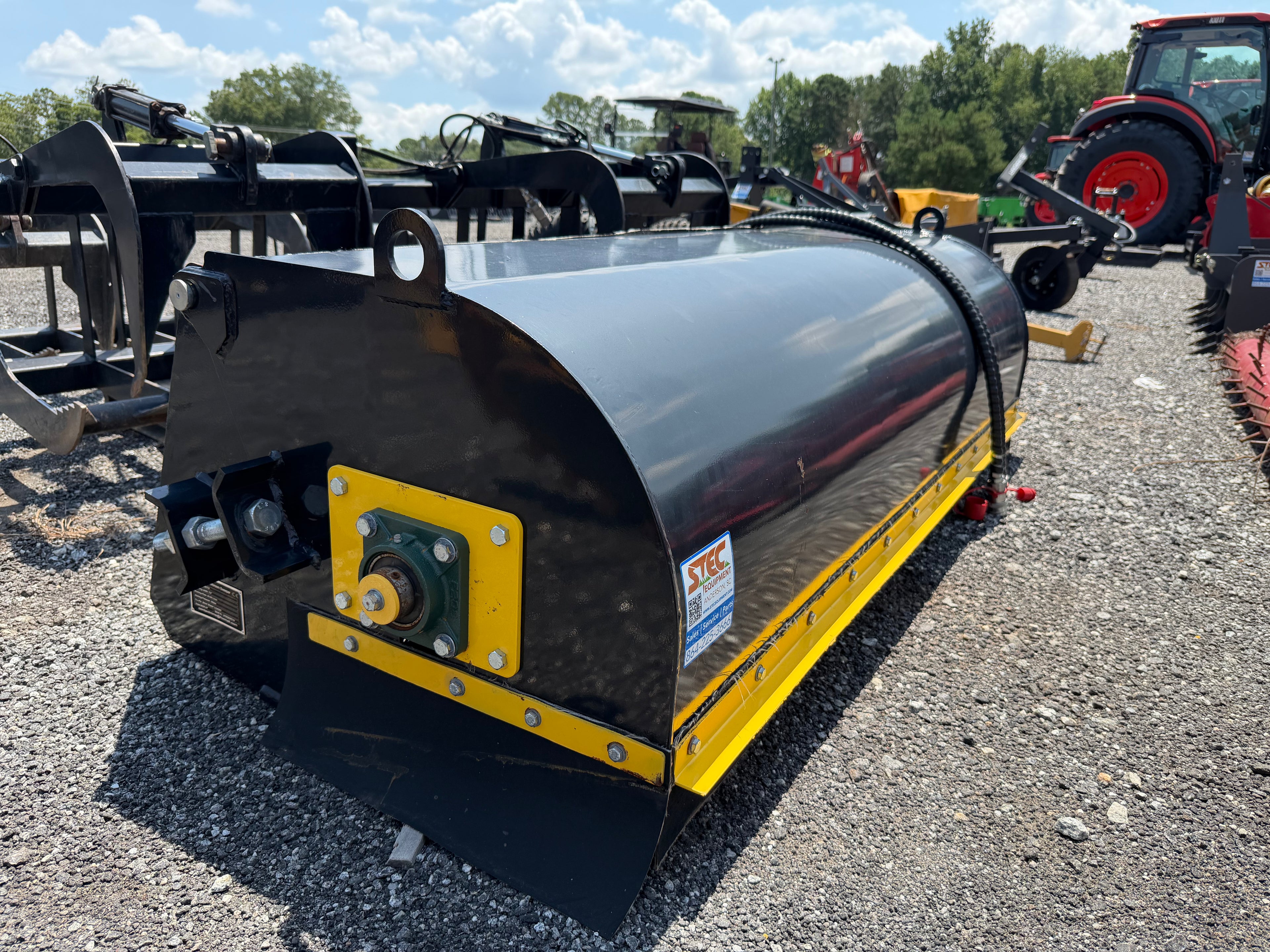 72" Brush Sweeper Skid Steer Attachment