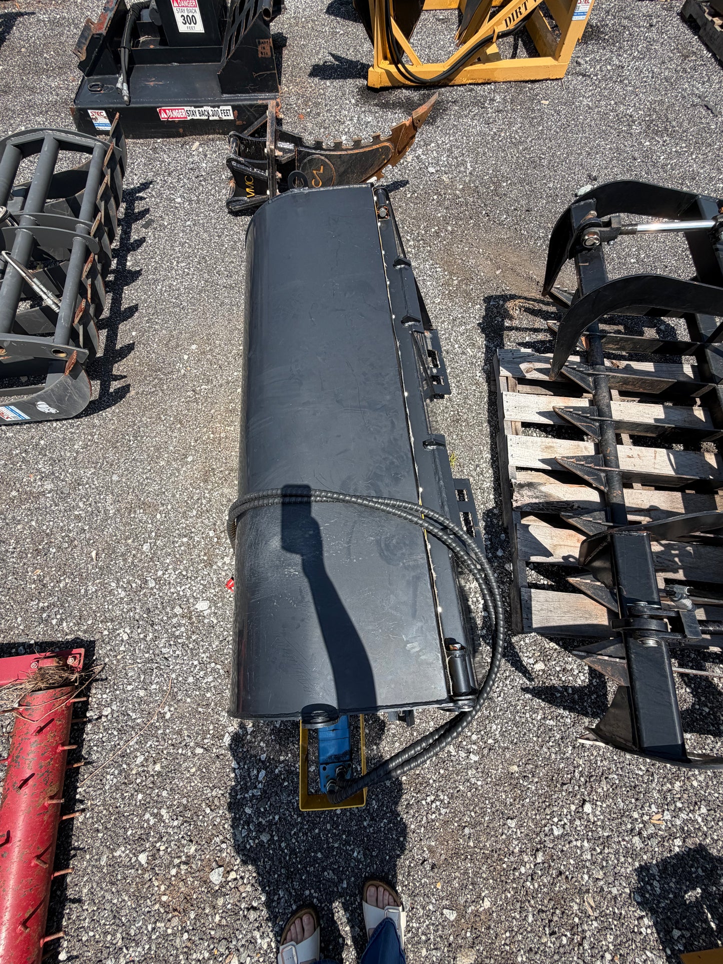 72" Brush Sweeper Skid Steer Attachment
