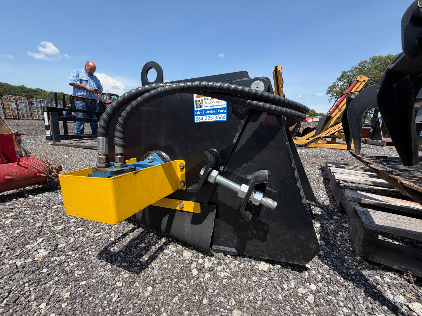 72" Brush Sweeper Skid Steer Attachment
