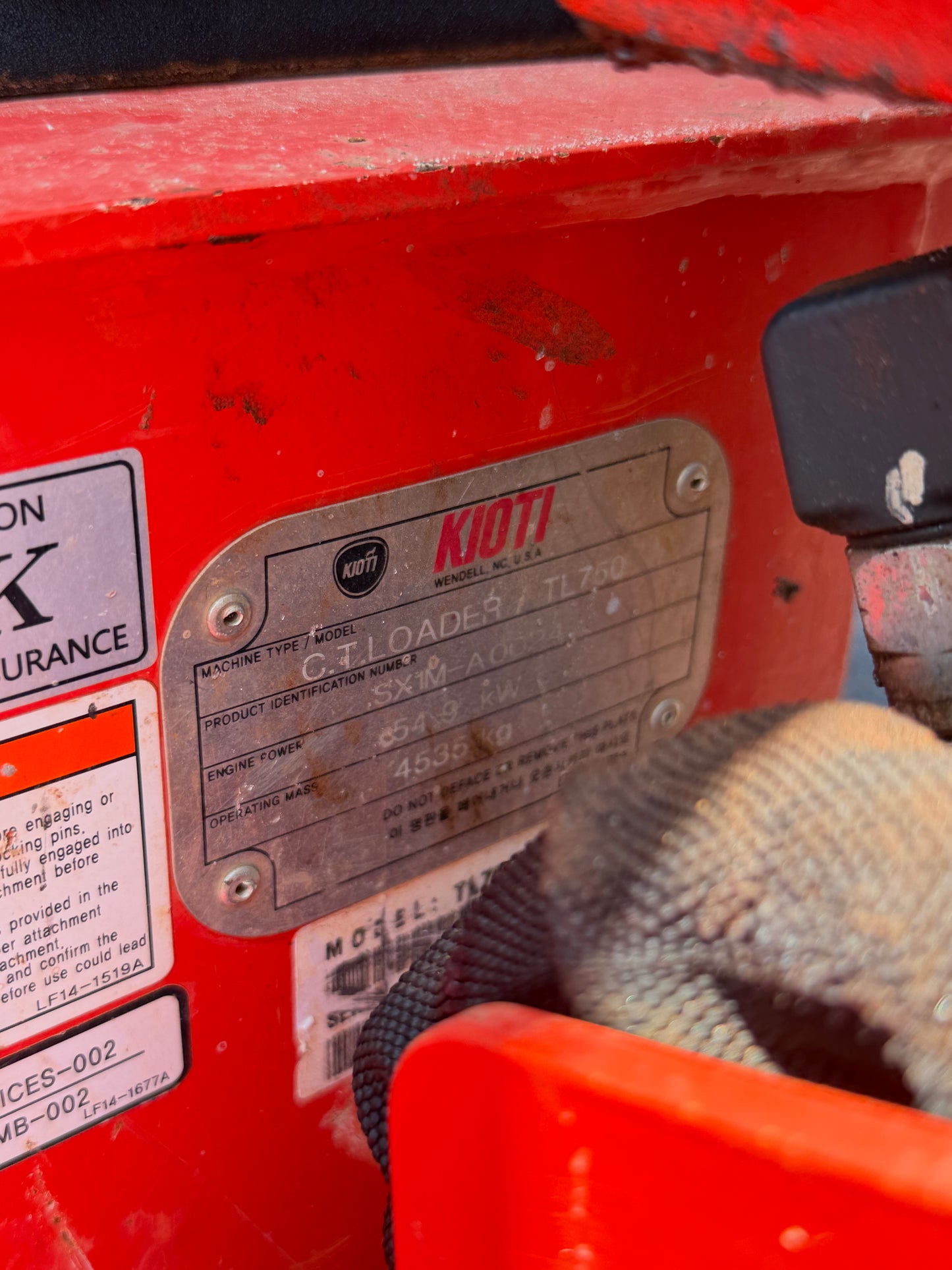 Used KIOTI TL750 Track Loader