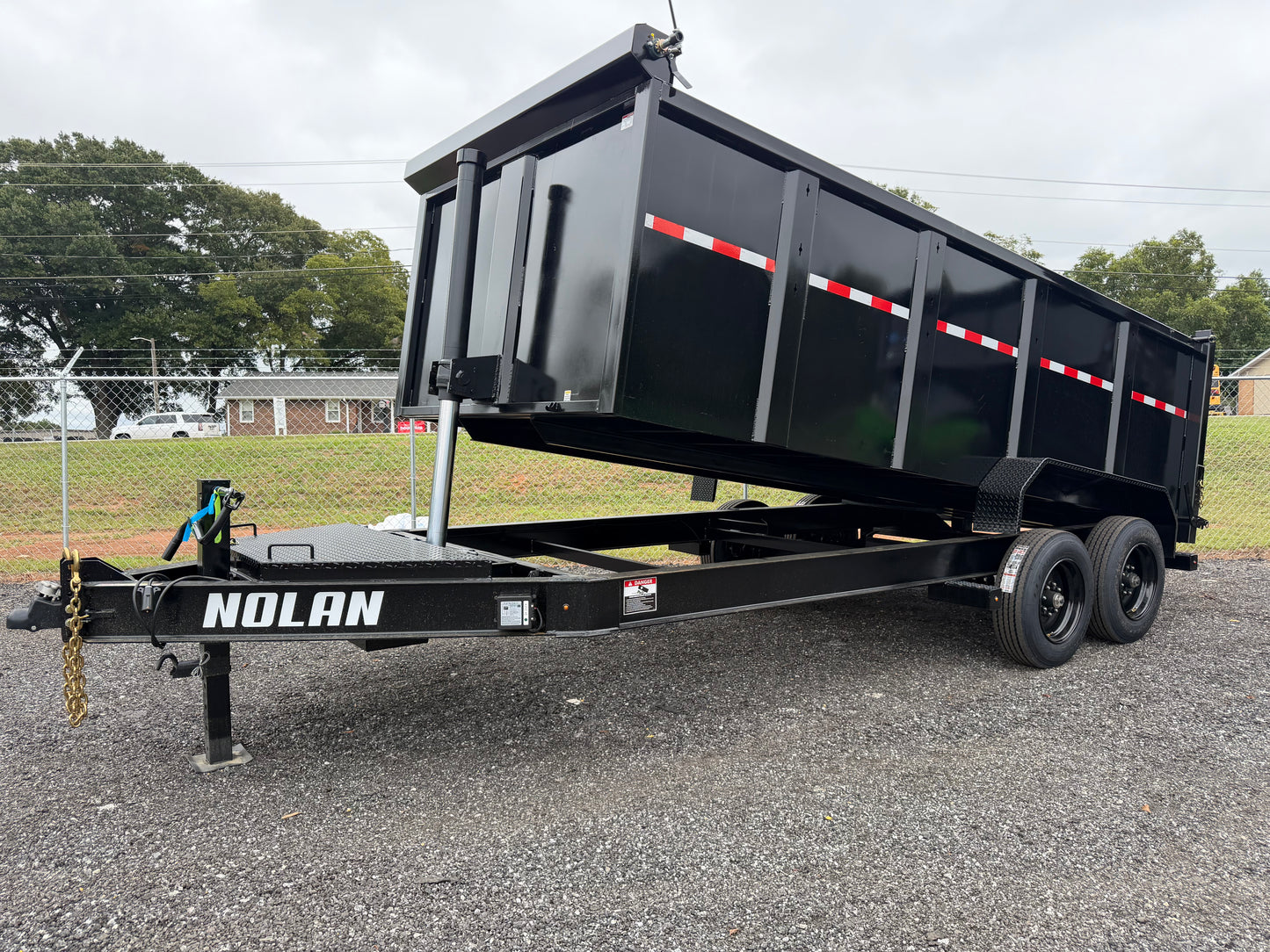 Nolan 7x16 17K Dump Trailer HD w/ 4ft. Sides - Telescopic