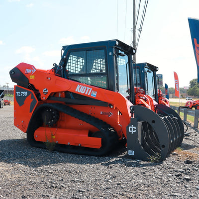 Aged KIOTI TL750LQF - Compact Track Loader w/ Cab and Flow+ Hydraulics