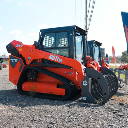 Aged KIOTI TL750LQF - Compact Track Loader w/ Cab and Flow+ Hydraulics