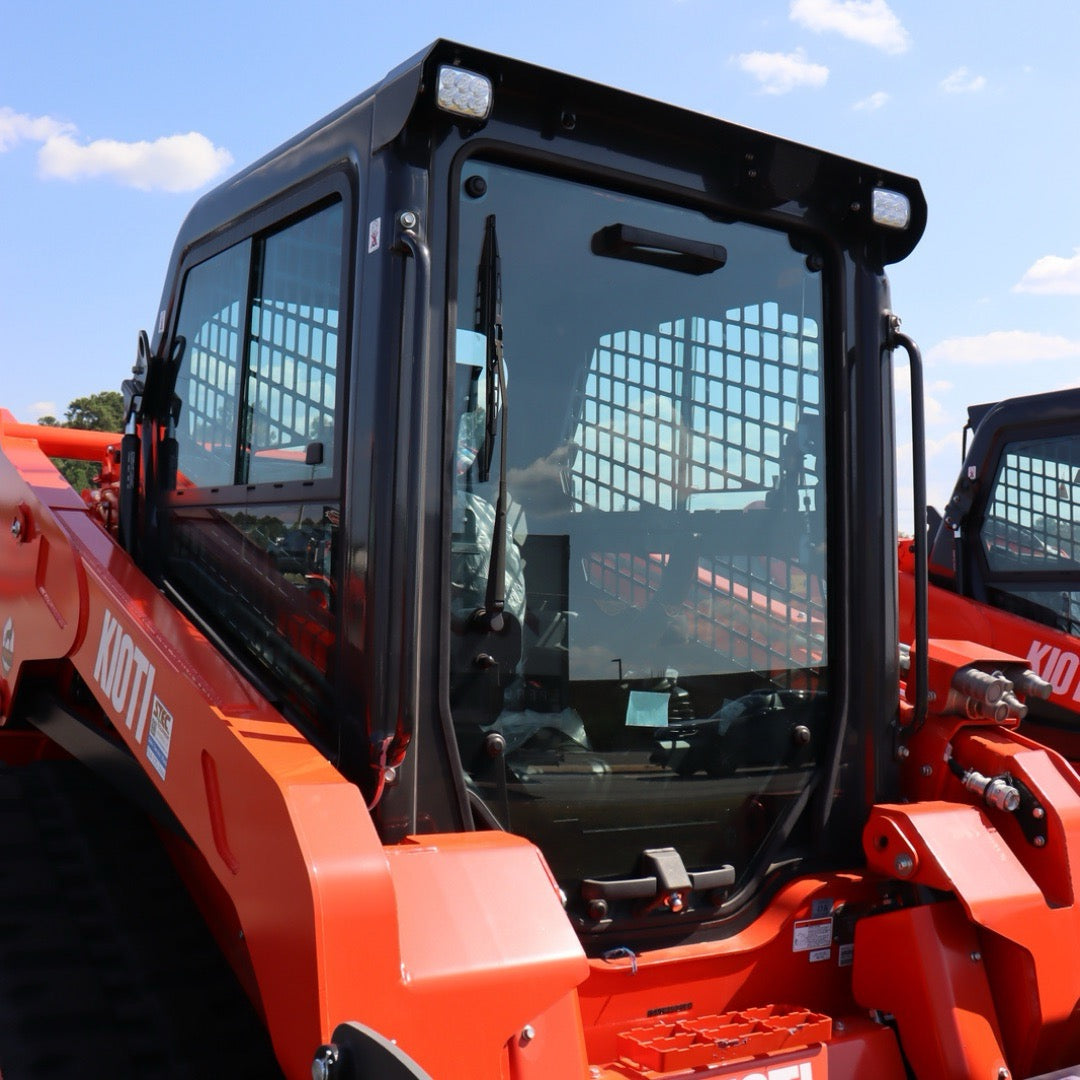 Aged KIOTI TL750LQF - Compact Track Loader w/ Cab and Flow+ Hydraulics